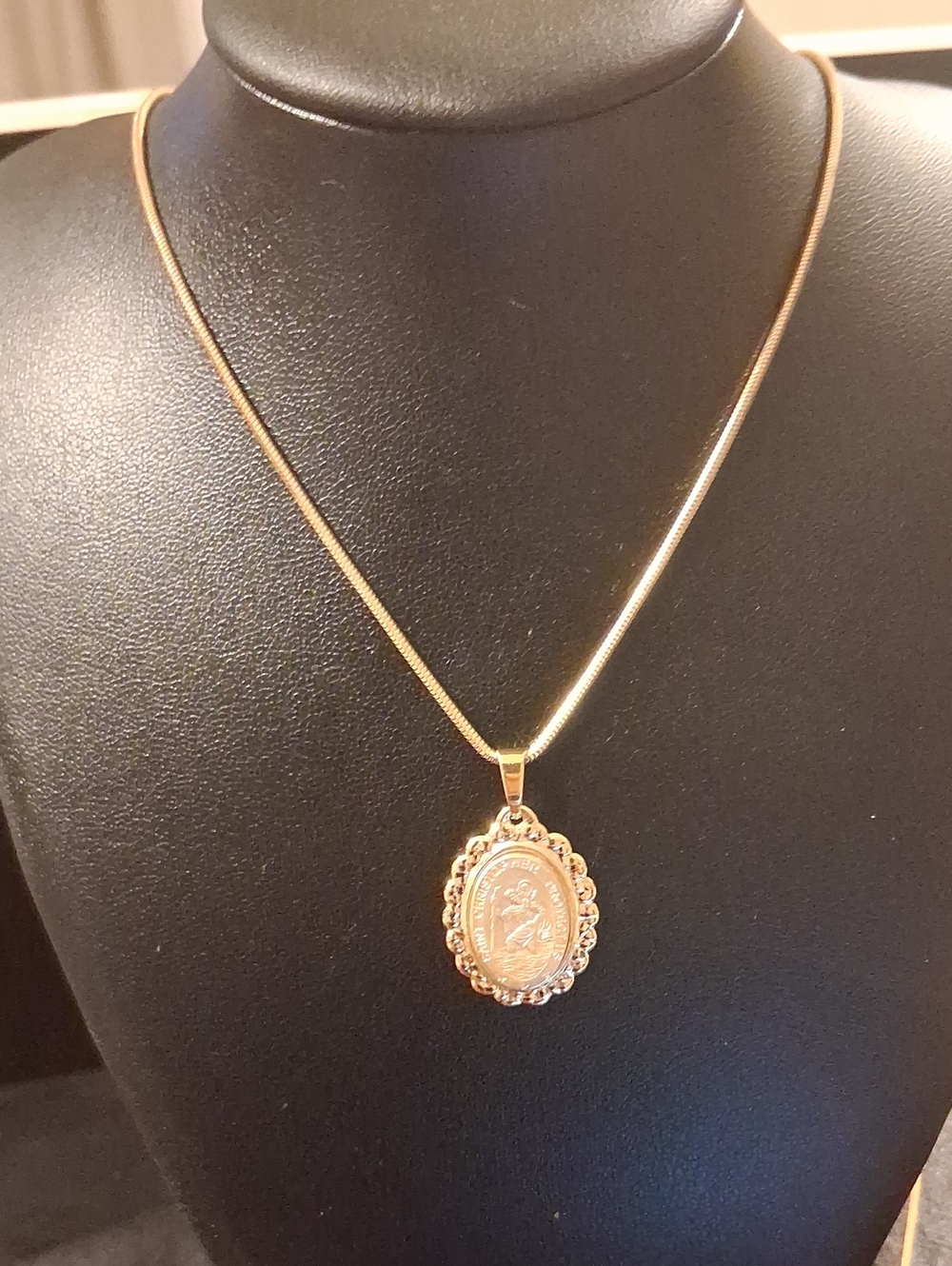 St. Christopher 925 Italy David Markstein Italian Jewelry Pendant Necklace New